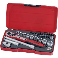 Teng T3824 3/8" Drive Metric Socket Set 34 Piece