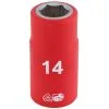 Draper H6VDE-MM/B 1/2" Drive Fully Insulated VDE Socket (14mm)