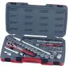 Teng T1272 1/4" & 1/2" Drive 6 & 12 Point Metric Socket Set 72 Piece