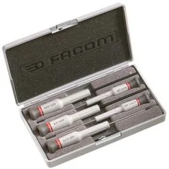Facom AEF.J5 Case Set Of 5 Micro-Tech Screwdrivers