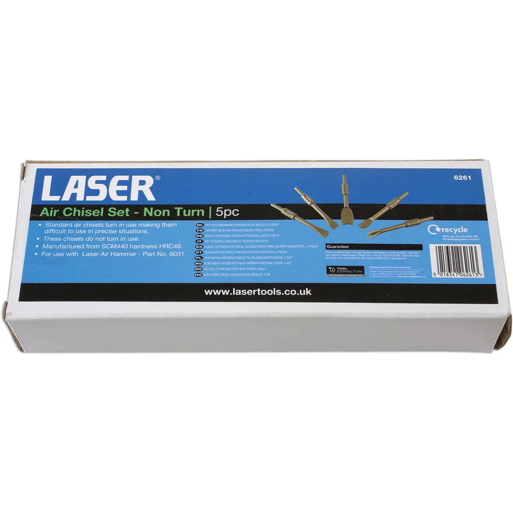 Laser 6261 5 Piece Air Chisel Set - No Turn 4 Laser 6261 5 Piece Air Chisel Set - No Turn - Image 4