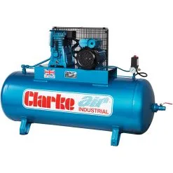 Clarke XE18/200 (WIS) 18cfm 200Litre 4HP Industrial Air Compressor (400V)
