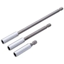 Blue Spot 3 Piece 1/4" Magnetic Bit Adaptor Set