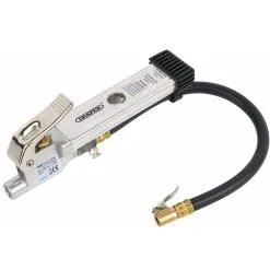 Draper 4290B Air Line Inflator With Open Ended Clip On Connector