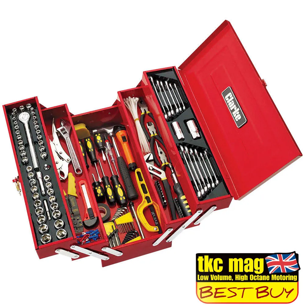 Clarke CHT641 199 Piece DIY Tool Kit With Cantilever Tool Box 1 Clarke CHT641 199 Piece DIY Tool Kit With Cantilever Tool Box