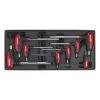 Sealey TBT06 8 Piece T-Handle Ball-End Hex Key Set