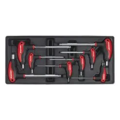 Sealey TBT06 8 Piece T-Handle Ball-End Hex Key Set