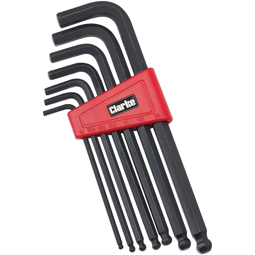 Clarke PRO53 7-Pce A/F Hex Key Set 1 Clarke PRO53 7-Pce A/F Hex Key Set