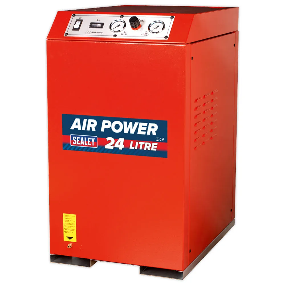Sealey SAC82425VLN 7.5cfm 24Litre 2.5HP Low Noise V-Twin Direct Drive Cabinet Air Compressor 1 Sealey SAC82425VLN 7.5cfm 24Litre 2.5HP Low Noise V-Twin Direct Drive Cabinet Air Compressor