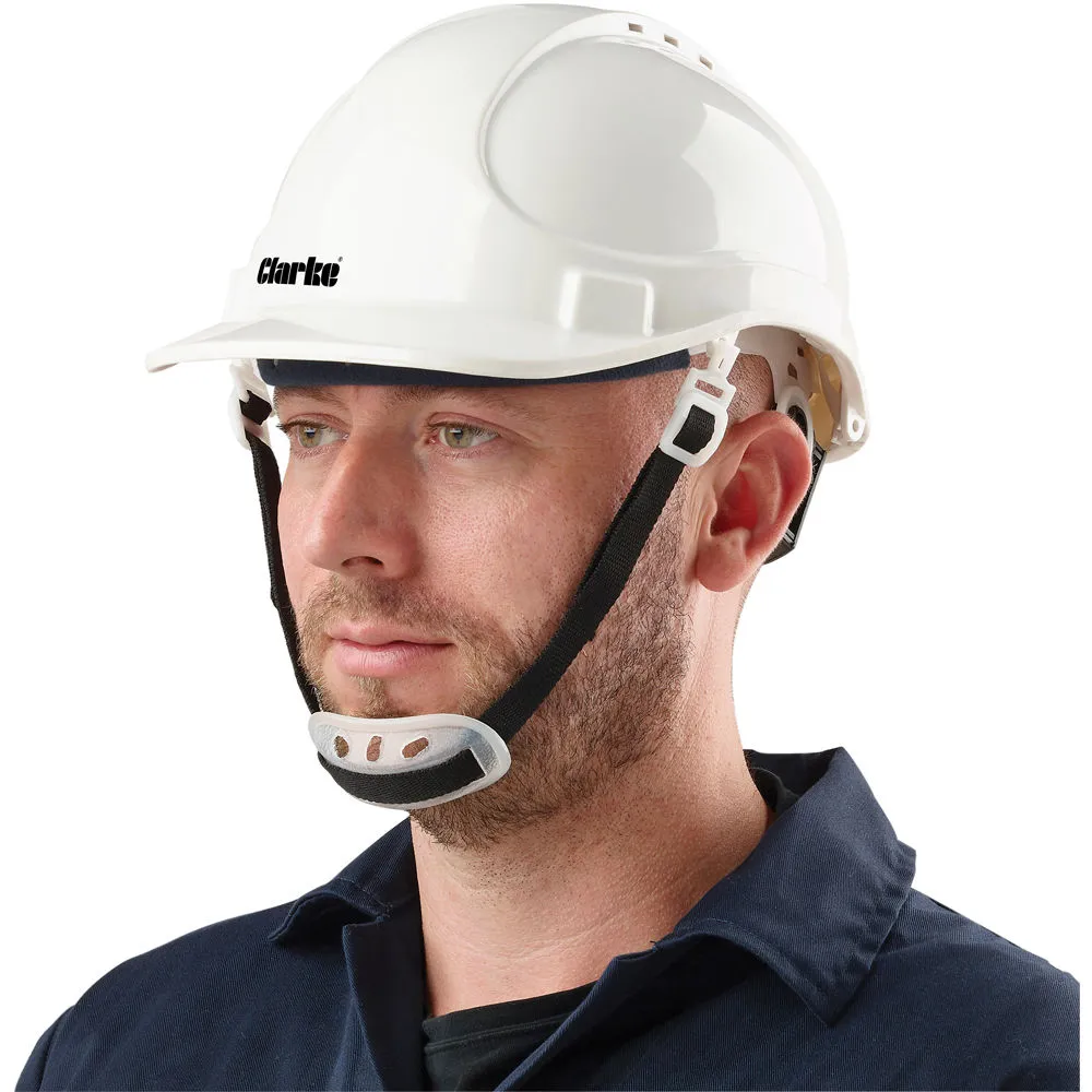 Clarke SHW1 Safety Helmet White 1 Clarke SHW1 Safety Helmet White