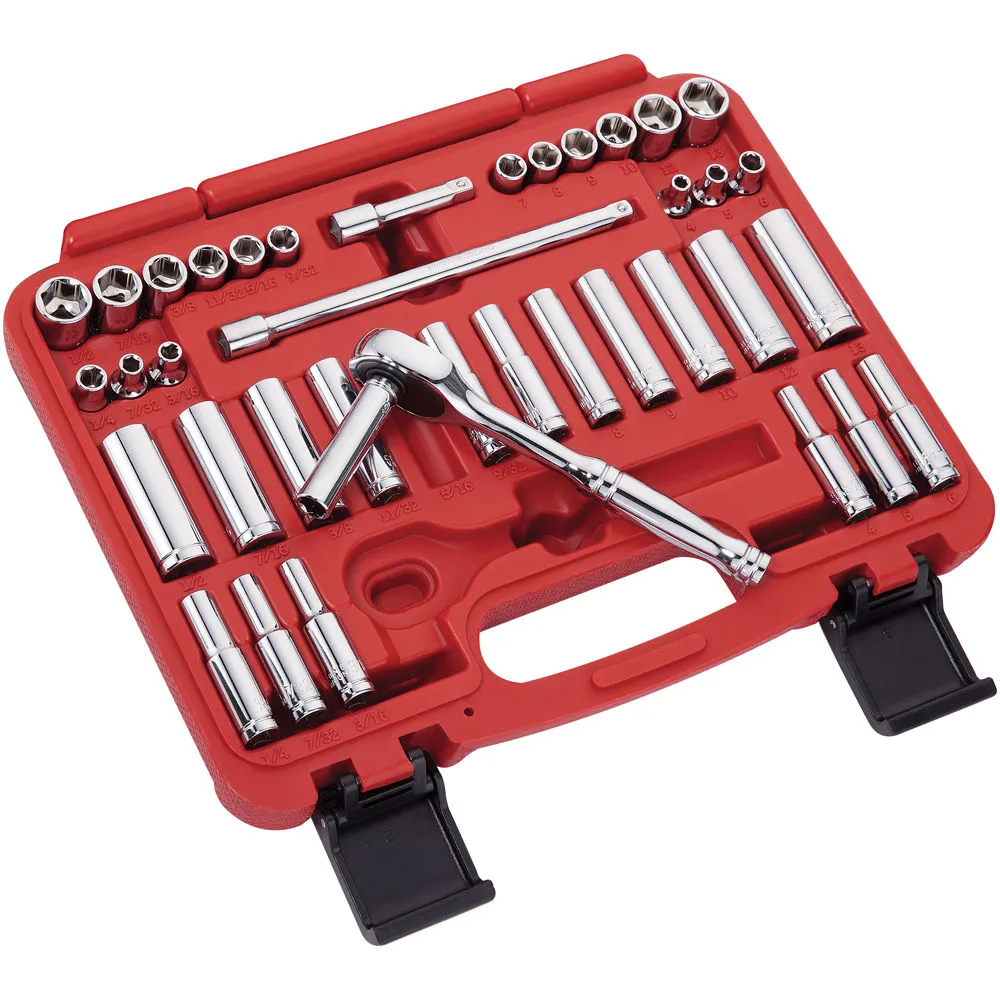 Clarke PRO380 39 Piece ¼" Dr. AF/Metric Socket Set 1 Clarke PRO380 39 Piece ¼" Dr. AF/Metric Socket Set
