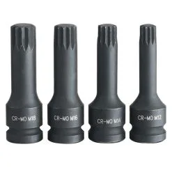 Clarke PRO216 4 Piece Impact Spline Set