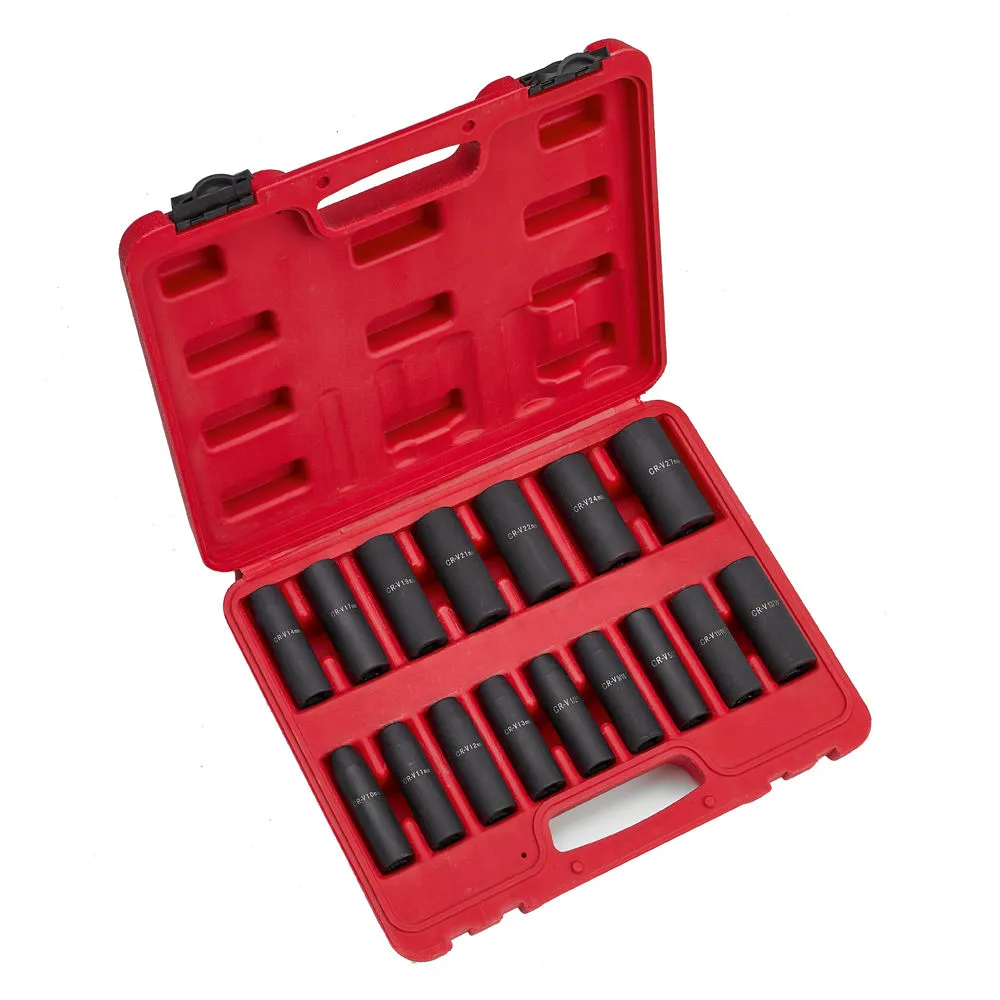 Clarke CIS12/17B 16 Piece Deep Impact Socket Set 1 Clarke CIS12/17B 16 Piece Deep Impact Socket Set
