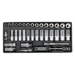 Sealey TBT34 35 Piece 3/8'' Drive Metric Socket Set