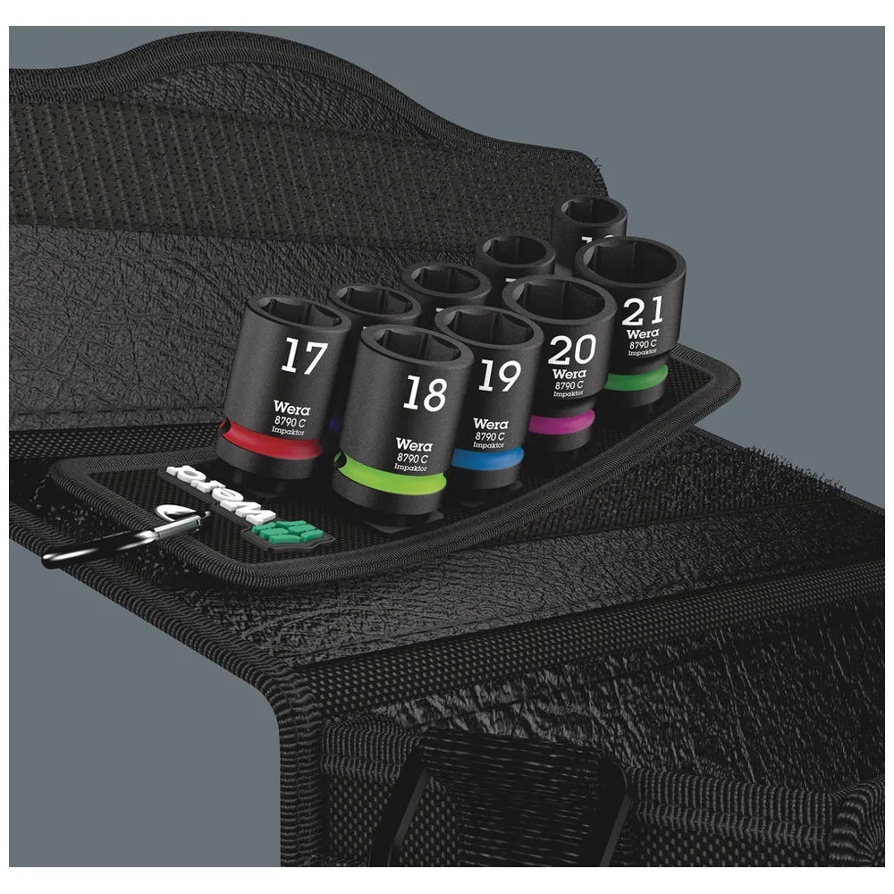 Wera Belt C Impaktor 1 9 Piece 1/2" Drive Impact Socket Set 2 Wera Belt C Impaktor 1 9 Piece 1/2" Drive Impact Socket Set - Image 2