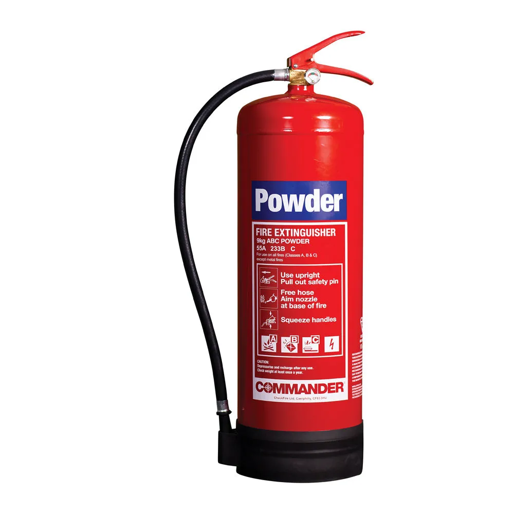 Commander 9kg ABC Dry Powder Fire Extinguisher 1 Commander 9kg ABC Dry Powder Fire Extinguisher