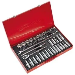 Sealey AK6941 1/2" Drive 46 Piece WallDrive® Metric Socket Set