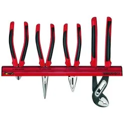 Teng Tools WRMB04 4 Piece Plier Set And Wall Rack