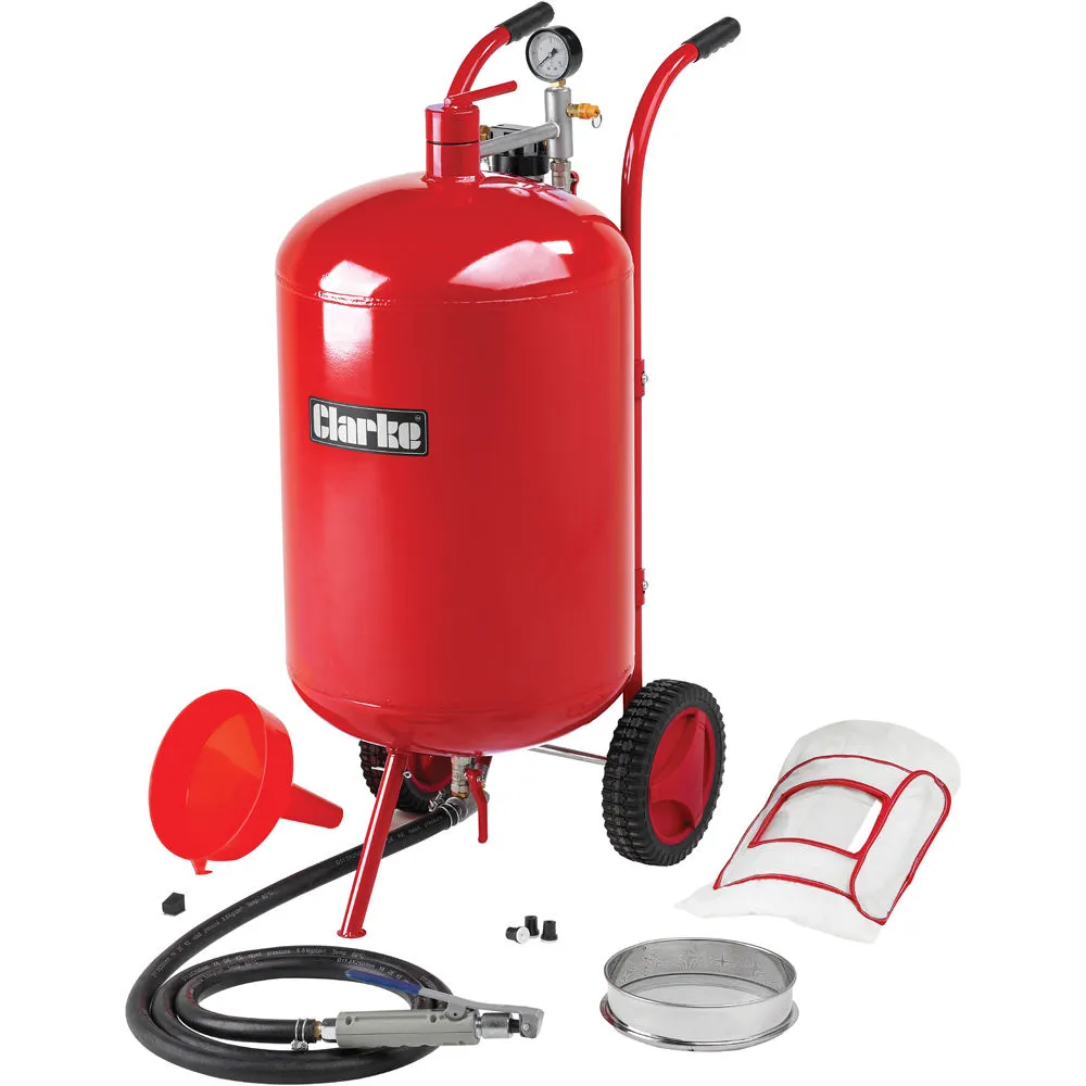 Clarke CPSB200B 63L Pressurised Sandblaster 1 Clarke CPSB200B 63L Pressurised Sandblaster