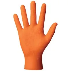 Mercator Orange Ideall Grip Nitrile Gloves (Box Of 50)