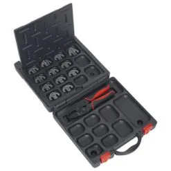 Sealey AK3858COMBO Ratchet Crimping Tool With Jaws And Storage Case