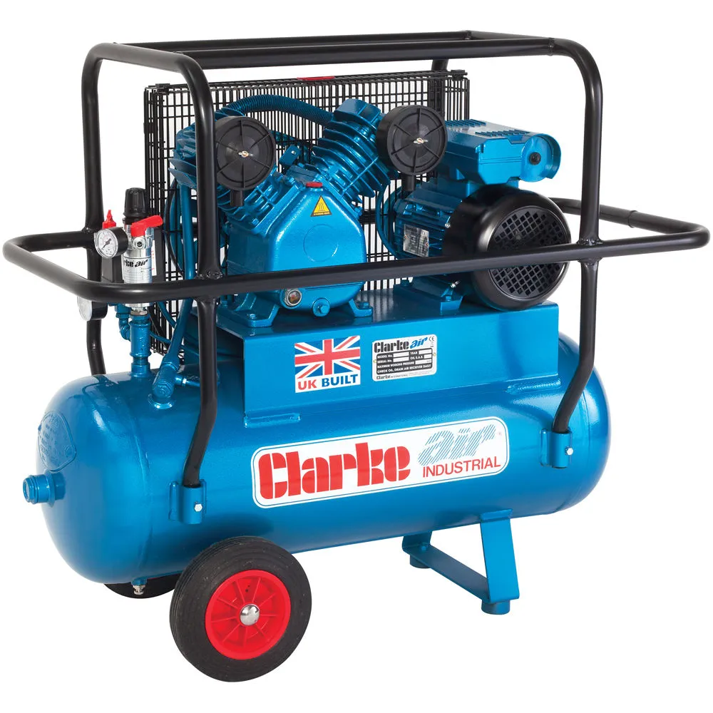 Clarke XEPVH16/50 (OL) 14cfm 50Litre 3HP Portable Industrial Air Compressor With Cage (110V) 1 Clarke XEPVH16/50 (OL) 14cfm 50Litre 3HP Portable Industrial Air Compressor With Cage (110V)