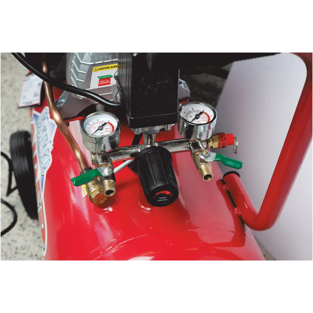 Clarke Raider 15/1050 100 Litre V-Twin Air Compressor (2.2kW / 3HP) 2 Clarke Raider 15/1050 100 Litre V-Twin Air Compressor (2.2kW / 3HP) - Image 2