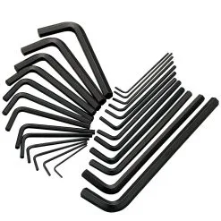 Clarke CHT100 25-Pce AF/Metric HEX Key Set