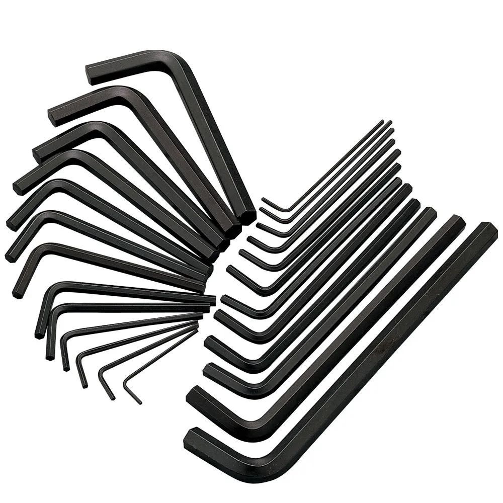 Clarke CHT100 25-Pce AF/Metric HEX Key Set 1 Clarke CHT100 25-Pce AF/Metric HEX Key Set