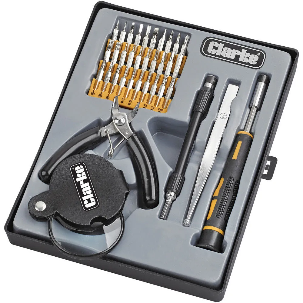 Clarke CHT742 36 Piece Precision Tool Set 1 Clarke CHT742 36 Piece Precision Tool Set