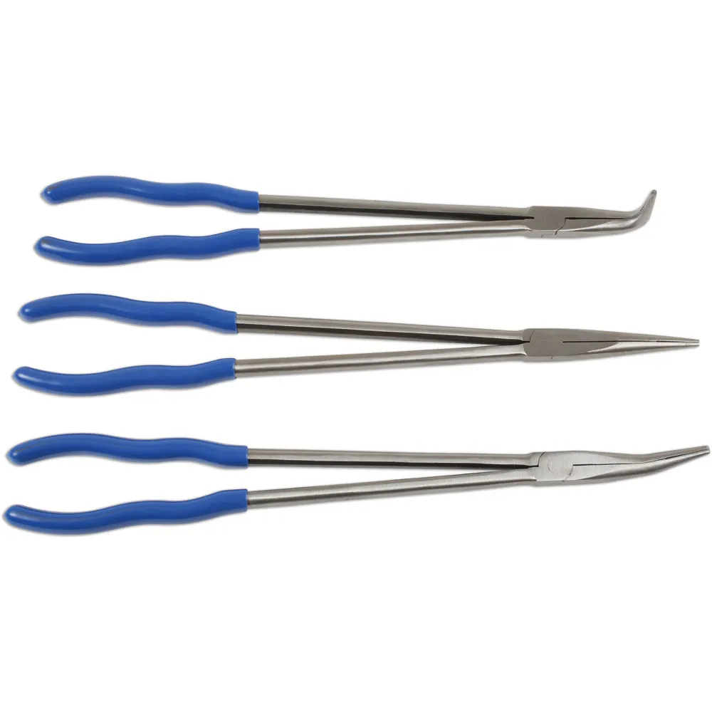 Laser 6684 Long Reach 3 Piece Plier Set 2 Laser 6684 Long Reach 3 Piece Plier Set - Image 2