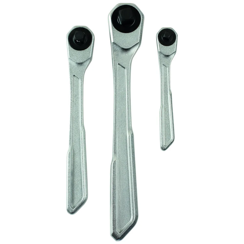 Laser 7937 3pc Slim Handle Ratchet Set 1/4"D, 3/8"D, 1/2"D 2 Laser 7937 3pc Slim Handle Ratchet Set 1/4"D, 3/8"D, 1/2"D - Image 2