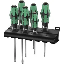 Wera 334/6 Screw Driver Set Sl/Ph K'Form Plus 6 Piece