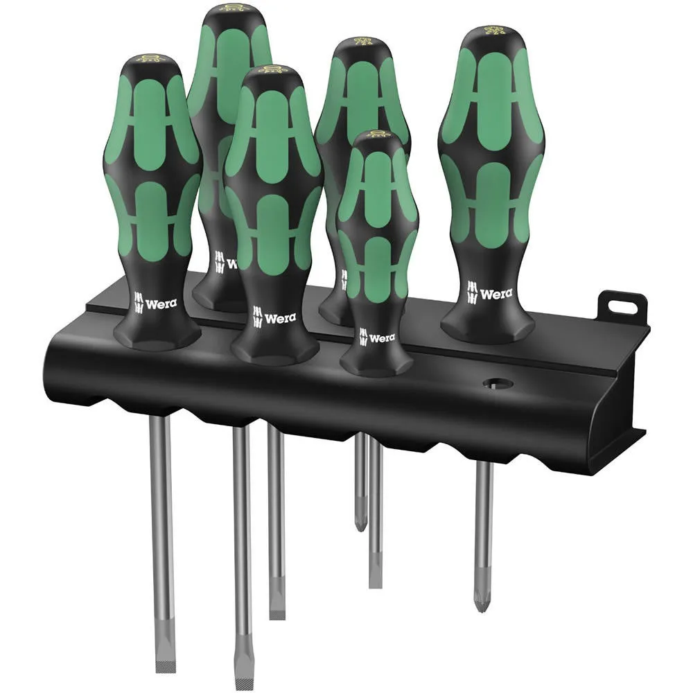 Wera 334/6 Screw Driver Set Sl/Ph K'Form Plus 6 Piece 1 Wera 334/6 Screw Driver Set Sl/Ph K'Form Plus 6 Piece
