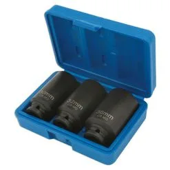 Laser 4146 3 Piece 1/2" Hub Nut Sockets - Bi Hex