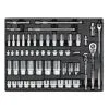 Sealey TBT31 55 Piece 3/8'' & 1/2'' Drive Metric Socket Set