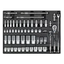 Sealey TBT31 55 Piece 3/8'' & 1/2'' Drive Metric Socket Set