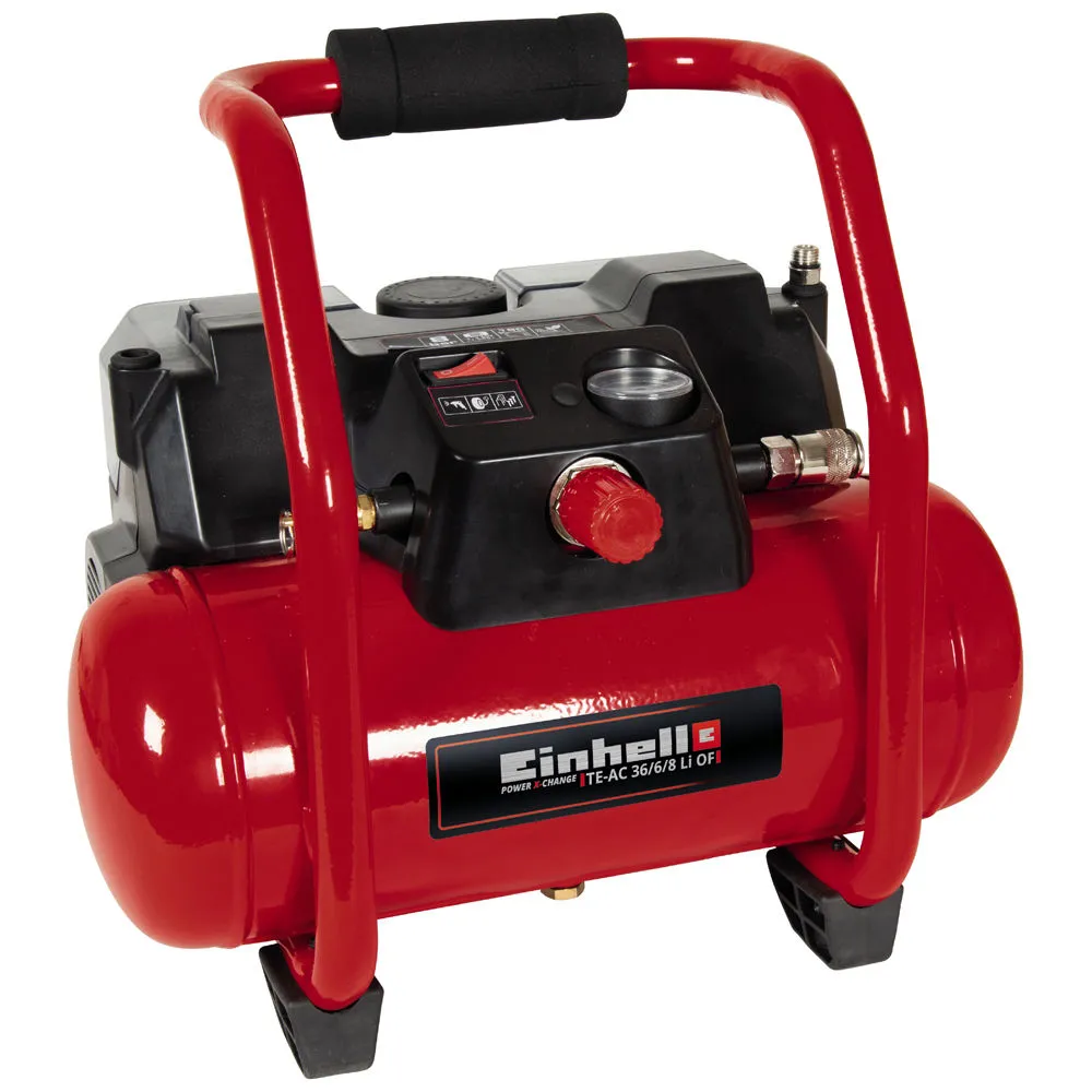 Einhell Power X-Change TE-AC 36/6/8 Li OF Set-Solo 3.1cfm 6Litre Cordless Air Compressor (Bare Unit) 1 Einhell Power X-Change TE-AC 36/6/8 Li OF Set-Solo 3.1cfm 6Litre Cordless Air Compressor (Bare Unit)