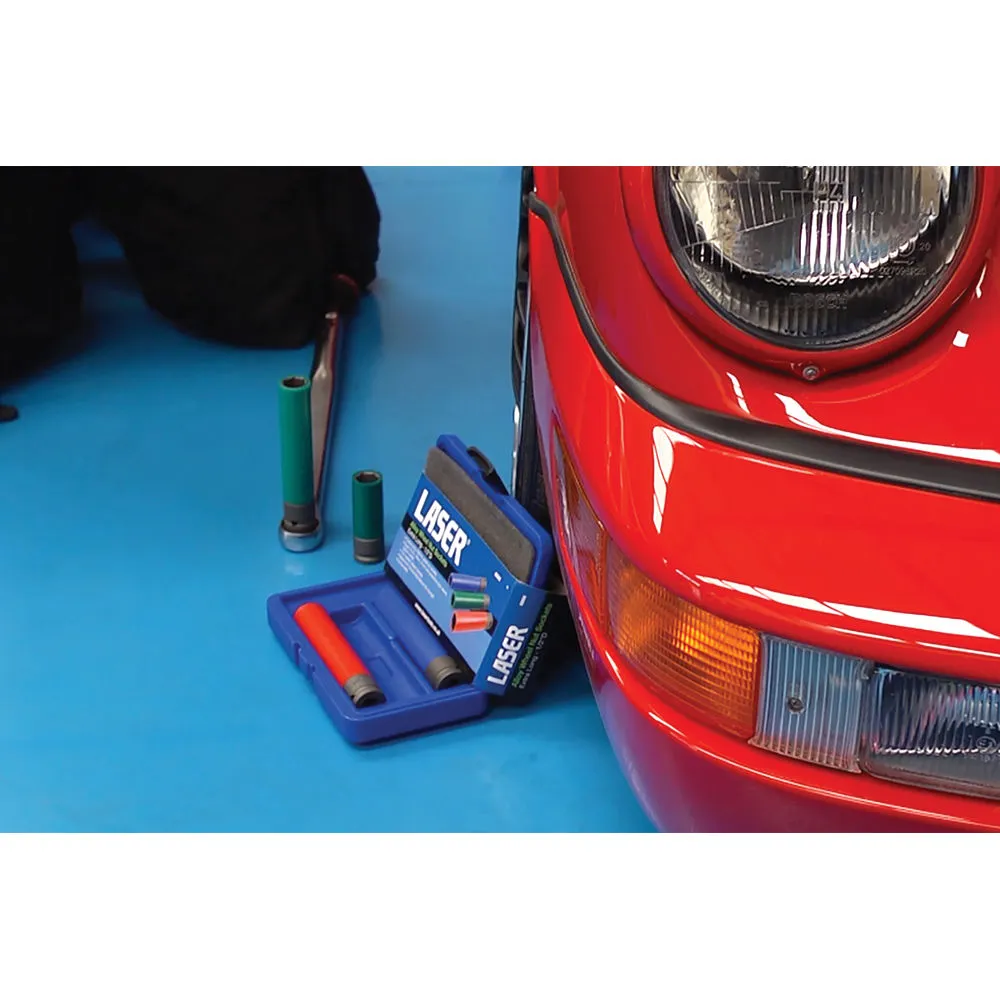 Laser 6866 1/2" Drive Alloy Wheel Nut Sockets - Extra Long 4 Laser 6866 1/2" Drive Alloy Wheel Nut Sockets - Extra Long - Image 4