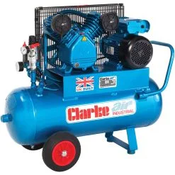 Clarke XEPV16/50 (OL) 14cfm 50Litre 3HP Portable Industrial Air Compressor (110V)