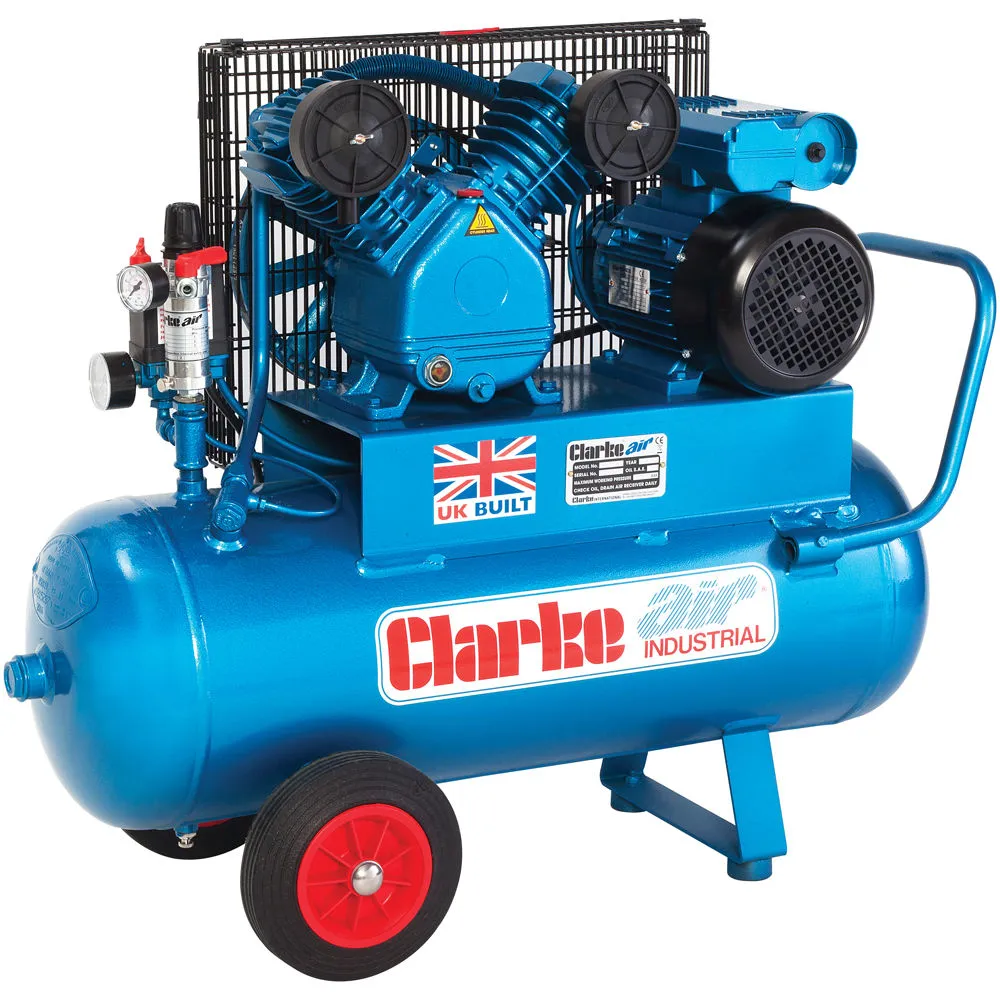 Clarke XEPV16/50 (OL) 14cfm 50Litre 3HP Portable Industrial Air Compressor (110V) 1 Clarke XEPV16/50 (OL) 14cfm 50Litre 3HP Portable Industrial Air Compressor (110V)