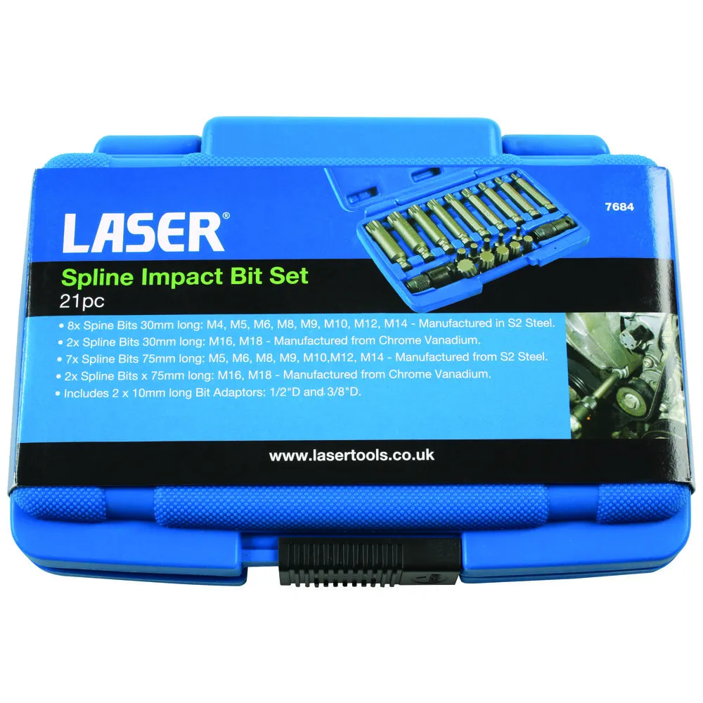 Laser 7684 Spline Impact Bit Set 21pc 7 Laser 7684 Spline Impact Bit Set 21pc - Image 7