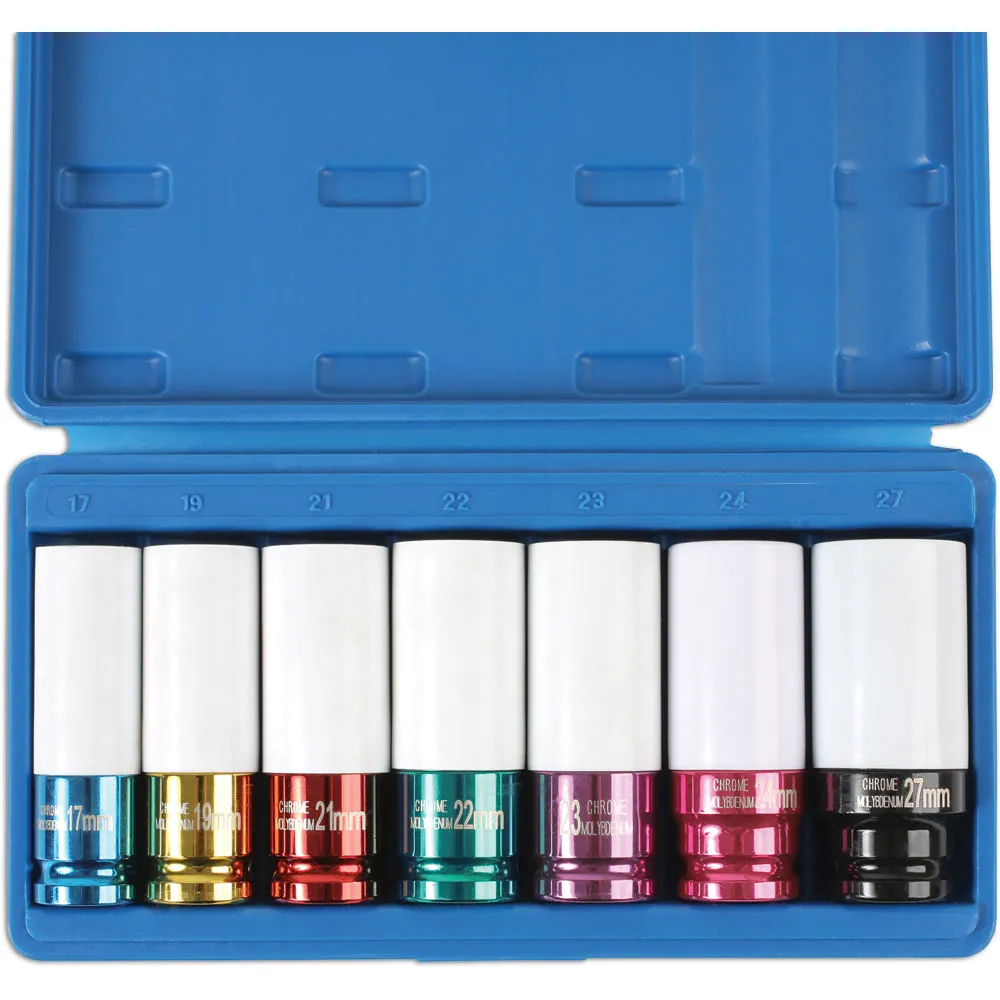 Laser 6723 7 Piece 1/2'' Drive Alloy Wheel Nut Socket Set 2 Laser 6723 7 Piece 1/2'' Drive Alloy Wheel Nut Socket Set - Image 2