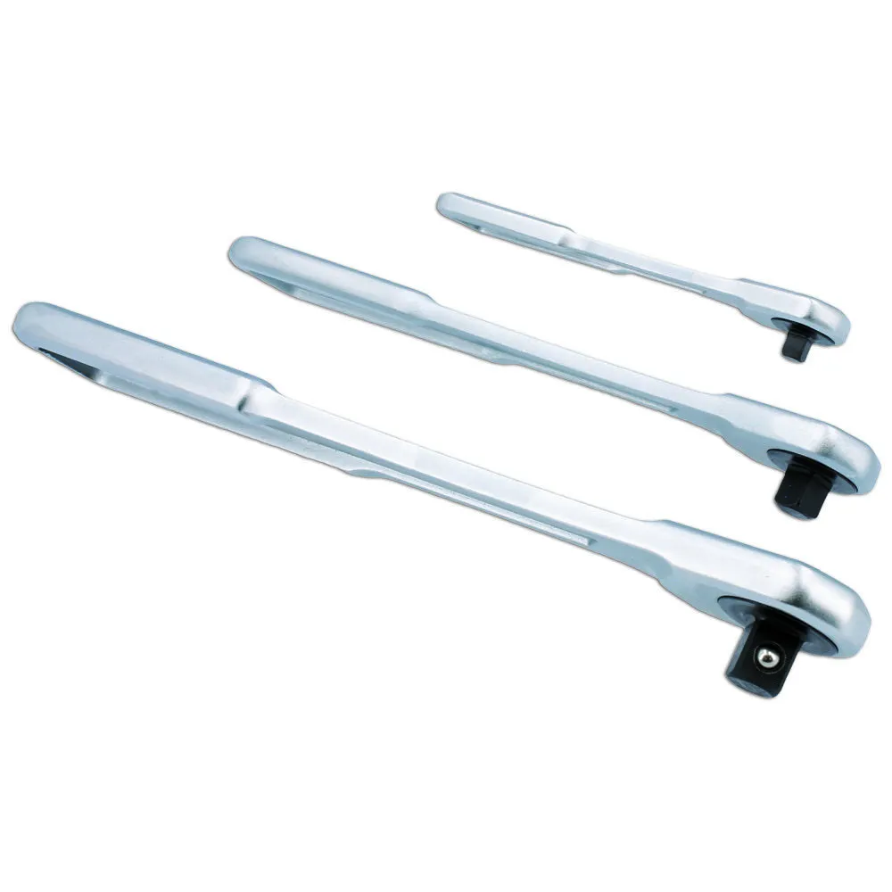 Laser 7937 3pc Slim Handle Ratchet Set 1/4"D, 3/8"D, 1/2"D 6 Laser 7937 3pc Slim Handle Ratchet Set 1/4"D, 3/8"D, 1/2"D - Image 6