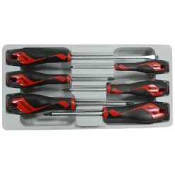 Teng Tools Screwdriver Set 6 Pieces Flat, PH, PZ