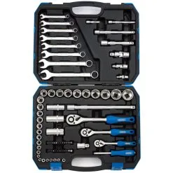 Draper TKD75M 75 Piece 1/4'', 3/8'' And 1/2'' Metric Tool Kit