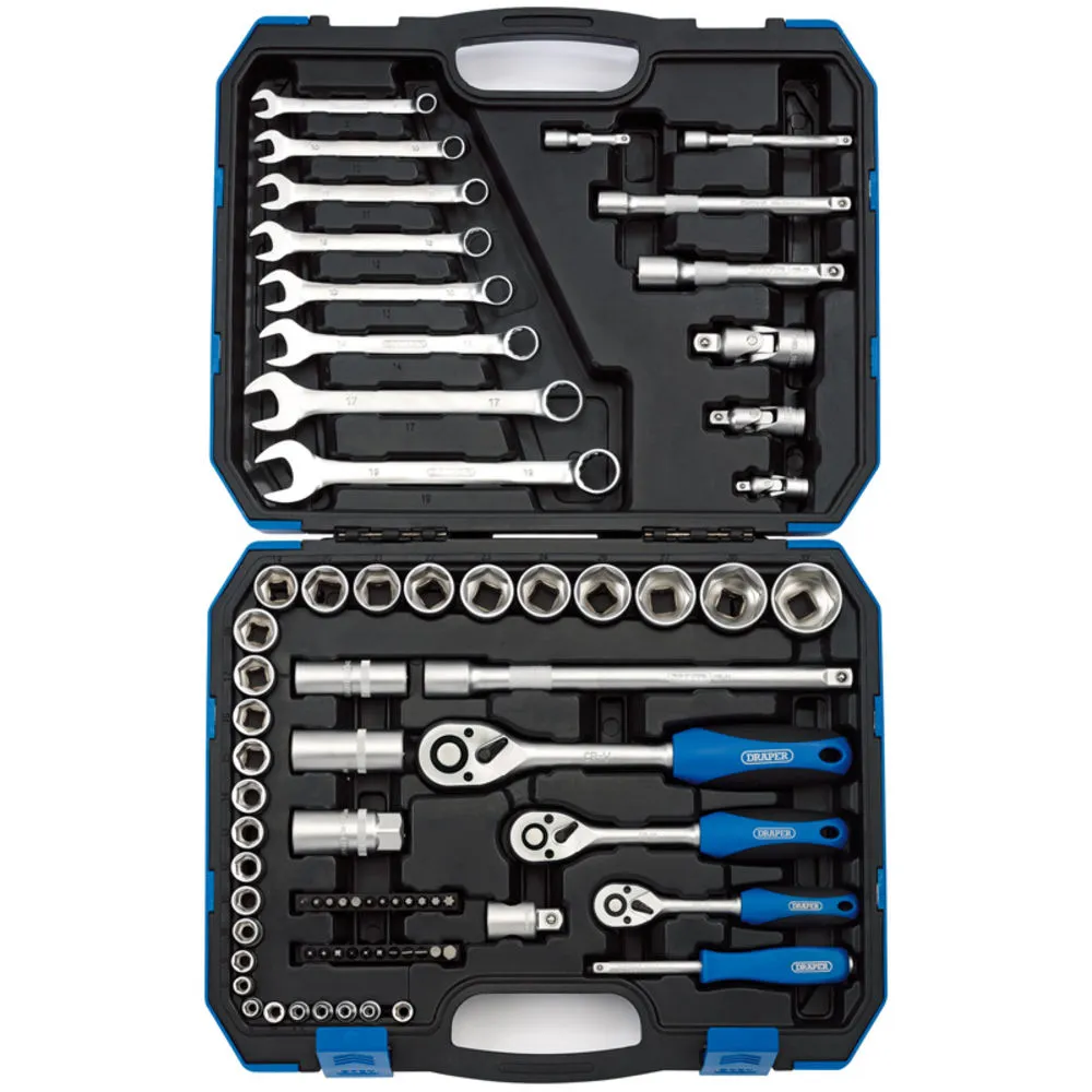 Draper TKD75M 75 Piece 1/4'', 3/8'' And 1/2'' Metric Tool Kit 1 Draper TKD75M 75 Piece 1/4'', 3/8'' And 1/2'' Metric Tool Kit