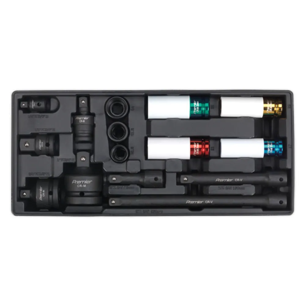 Sealey TBT25 15 Piece 1/2'' Drive Impact Socket Set 1 Sealey TBT25 15 Piece 1/2'' Drive Impact Socket Set