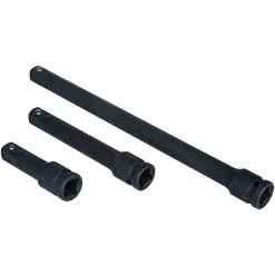 3 Piece 1/2" Impact Extension Bar Set